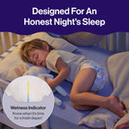The Honest Company Comfort Dry Overnight Diapers, Up to 12 Hours Protection, Hypoallergenic, Fragrance-Free, Cozy Cloud + Star Signs, Club Box Size 6 (35+ lbs), 34 Count