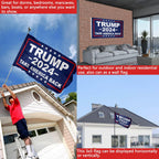 Trump 2024 Flag Double Sided 4x6 Outdoor- Donald Trump Take America Back Flags Banner Heavy Duty Durable Polyester 2024 Trump for President Flag with 2 Brass Grommets 4 Rows Stitched