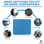 SelectSoma Travel Gel Seat Cushion for Long Sitting - Travel Pad for Car, Truck, Office Chair, Wheelchair - Cooling Gel Cushion for Sciatica, Tailbone, Back Pain, and Pressure Relief