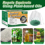 Pblovylu 24 Pack Squirrel Repellent Balls, Peppermint Oil Squirrel Deterrent for Groundhog Outdoor & Attic Use Squirrel Repeller for Garage, Garden, Safe for Family & Pets