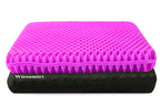 Plus Size Gel Seat Cushion for Long Sitting, Extra Large and Thick Seat Cushion, Back, Hip, Sciatica, Tailbone Pain Relief Cushion for Office Chairs, Wheelchairs, Cars, Stadium.(Rose Pink)