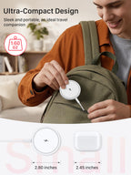 Magnetic Wireless Magsafe Charger iPhone: Charging Pad for iPhone 17/16/15/14/13/12 Series & AirPods Pro 4-2, Strong Magnet, Dual Ports, Case-Friendly, Lightweight for Travel Home Office Desk