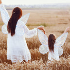 Generic Fairy Wings for Adults, Butterfly Wings for Girls, Angel Wings, Fairy Costume for Women Halloween Dress Up Party Favor White, Medium