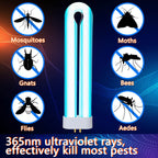 Kittmip Bug Zapper Replacement Bulb 15 W U Shaped Twin Tube Bulb Indoor Outdoor Bug Zapper Light Bulbs with 4 Pin Base (White, 4)