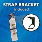 Kidde Mariner 110 Marine Fire Extinguisher for Boats, 1-A:10-B:C, 3.9 Lbs., Coast Guard Approved, Strap Bracket (Included), White, 2 Pack