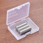 45 Pcs Refrigerator Magnets, 10x2.6mm Small Round Fridge Magnets, Multi-Use Premium Neodymium Office Magnets for Fridge, Whiteboard, Billboard in Home, Kitchen, Office and School (Silver)