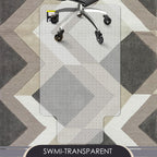 Kuyal Office Chair Mat for Carpet, 32x55 Clear Heavy Duty Computer Chair Mat with Lip, Under Desk Protector Carpeted Floors Mat, Easy Chair Movement,Ship Flat