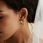 Trendy Gold Plated Knot Earrings for Women Chunky Statement Drop Dangle Earrings Lightweight Hypoallergenic Fashion Accessories Gifts for Womens Gold Jewelry