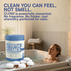 CLYND Jetted Tub Cleaner for the Jets and the Tubes 24 Tablets Hot Tub Cleaner for Jet Bathtub Heavy Duty - No Harsh Chemicals and Septic Safe - Compatible with Whirlpool, Spa, Jetted Bath