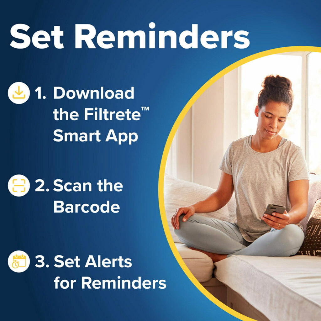 Filtrete 20x30x1 AC Furnace Air Filter, MERV 5, MPR 300, Capture Unwanted Particles, 3-Month Pleated 1-Inch Electrostatic Air Cleaning Filter, 6-Pack (Actual Size19.81x29.81x0.81 in)