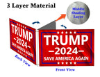 PLAIEI Save America Again Boat Marine Flag 12x18 Inches Double Sided 3Ply Small Trump 2024 Boat ATV Flag President Election Supporter Fans Patriotic MAGA Banner Outdoor Indoor (Red)
