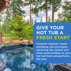 FROG Pipe & Jet Cleanser for Hot Tubs - Single Dose Deep Clean Purge Cleaner Packets for Clear Water - Prefilled for Hot Tubs to 600 Gallons - 2 Pack