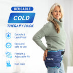 Sliq Hip Kit for Seniors Total Hip Replacement Prime Supplies after Hip Surgery, Hip Replacement Recovery Kit, Hip Ice Pack, 32" Grabber Tool, Leg Lifter, Shoe Horn, Sock Aid Device for Seniors
