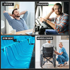 LYUANEC Gel Seat Cushion for Long Sitting, (2.4 Inch Extra Thick Cushion) Soft＆Breathable Gel Cushions for Pressure Relief, Wheelchair Seat Cushions, Gel Pad for Chair, Office Chair Cushion