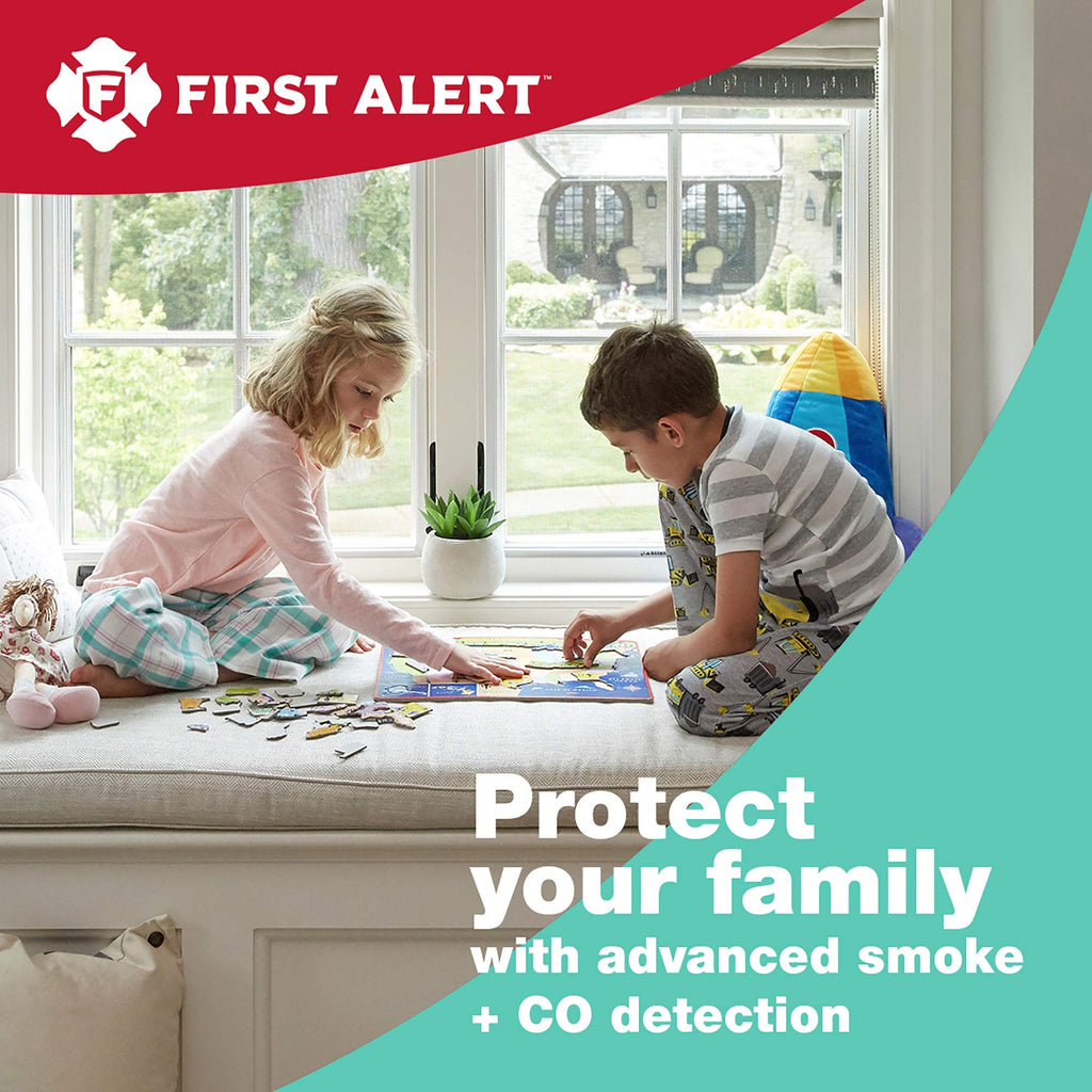 First Alert BRK SC9120B-6 Hardwired Smoke and Carbon Monoxide Detector (CO) with Battery Backup. 6-Pack , White