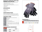 MaxiFlex 34-874 Ultimate Foam Nitrile Palm Coated Gloves, Gray - Large (Pack of 12 - Dozen)
