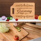 AceThrills Grammy Gift ideas - Engraved Bamboo Cutting Board 12.3"L x 8.7"W x 0.4"Th - Grammy Mothers Day Gifts for Grammy, Grammy Christmas Gifts Orament