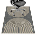 Office Chair Mat for Hardwood Floor&Tile Floor,36"X 48" Heavy Duty Desk Chair Mat for Hard Floors,Under Desk Rug for Rolling Computer Chair,Anti Slip,Low Pile Carpet Floor-Geo Grey