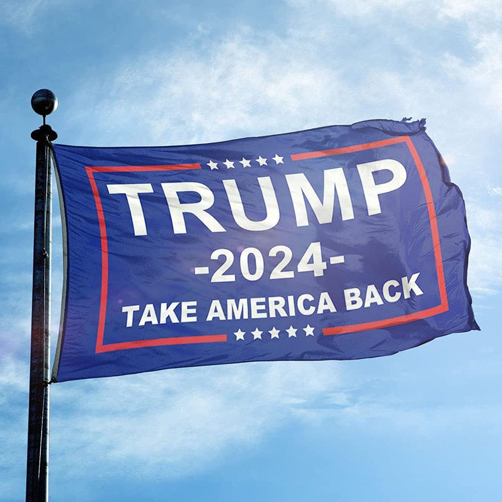 Genericf Unique America Trump 2024 Supporter Kit | Trump Hat and Flag Set | Trump Gifts and Merch