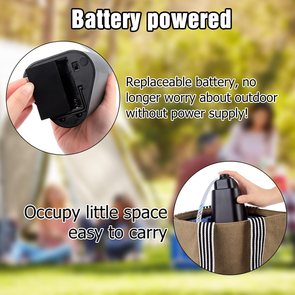 6 Pack Fly Fans for Tables Outdoor Patio, Portable Fly Repellent Fan Fly Spinner Table Top, Food Bug Fans to Keep Flies Away for Picnic, BBQ, Party