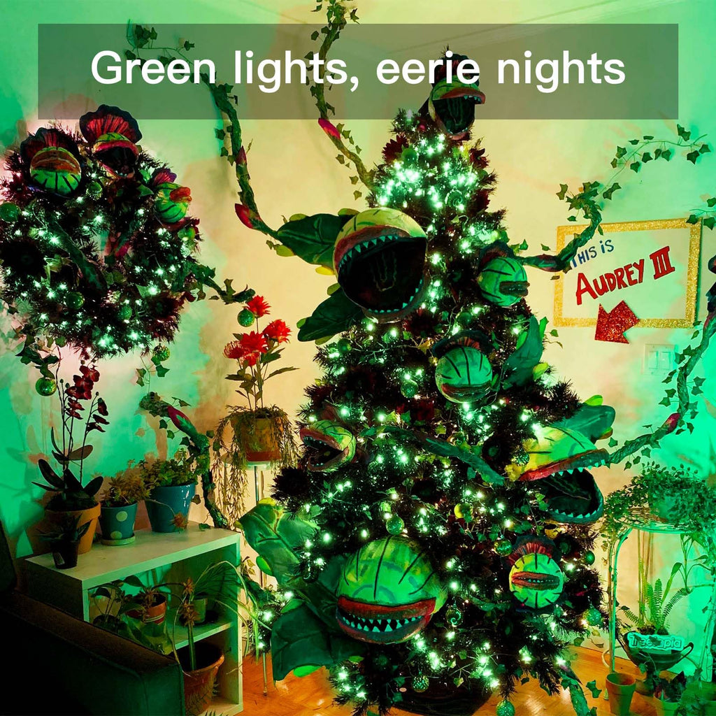 suddus Green Christmas Lights, 33ft 100 LED String Lights with Remote, Green Fairy Lights Battery Operated for Christmas, St Patricks Day, Bedroom, Wreath, Patio, Backyard, Garde, Party Decorations