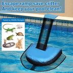 Monrocco 2 Pcs Pool Animal Saving Escape Ramp, Frog Saver for Swimming Pool Critter, Pool Rescue Tool for Frogs, Reduces Frogs Maintenance Accessories (Light Blue)
