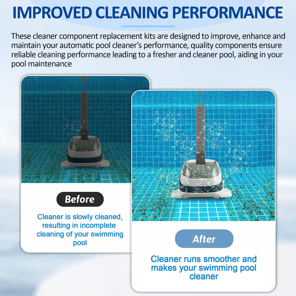 ChangTa Pool Cleaner Pod Swing Combo Kit, AXV621DAT Pool Vac A-Frame/Turbine Tune-Up Rebuild Kit + AXV417WHP Pod + AXV604WHP Bezel + Shoes + Flaps for Hayward Pool Vac, Navigator, Ultra, Aqua Bug