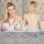 Intimia Breast Pillow for Chest Wrinkles and Side Sleeping - Chest Pillow for Wrinkle Prevention and Breast Support (Silver)