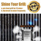 GRILLART Grill Brush Bristle Free, Safe Grill Brush for Outdoor Grill, SteamWizards BBQ Grill Cleaning Brush Kit, Replaceable Head Grill Scraper Tool, Grill Cleaner BBQ Accessories, Gifts for Men/Dad