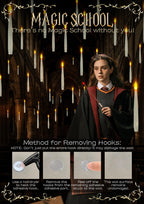 YISLIFY Floating Candles with Wand, Halloween Decorations 20 PCs Floating Candles with Wand Remote, Flickering Warm Light Flameless Hanging Candle Battery Operated Window LED Candles Set for Party