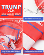 2-Pack Trump Windsocks - Versatile Decor for Outdoor and Indoor Use, Waterproof and UV Resistant, Total Length 40 Inches