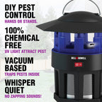 Bell+Howell Monster Trapper 1923 Vacuum-Based Trap for Bugs and Insects, No Zapping Noise, Whisper-Quiet, 100% Chemical-Free, Pest Killer As Seen On TV, 8.5" x 7.5"