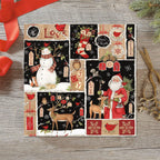Current Woodland Christmas Collage Rolled Wrapping Paper - Premium Jumbo 23-Inch x 32-Foot Gift Wrap Roll, 61 Square Feet Total