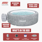 Coleman Sicily Energy-Efficient AirJet Inflatable Hot Tub 5-7 Person with App-Control