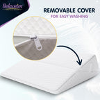 Adjustable Bed Wedge Pillow for Sleeping - Wedge Pillow for Sleep Apnea, Gerd, Acid Reflux Relief, Post Surgery - Foam Wedge Pillow for Back Pain Relief, Sleep Apnea Pillow Wedge or for Seniors