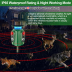 Ultrasonic Animal Repeller Outdoor - Cat Repellent Outdoor & Deer Deterrent with PIR Sensor, Solar Powered for 360° Protection Against Cats, Deer, Squirrels, Raccoons, Rabbits in Garden, Yard, Farm