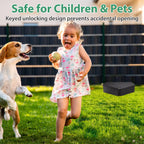 Anblak 2 Pack Rat Station Box with Keys, Rodent Station Keeps Rats Away, Keeps Children and Pets Safe, Key Unlocking, Reusable & Long-Lasting, Indoor & Outdoor