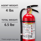 Kidde Pro 210 2A:10-B:C Fire Extinguisher, Rechargeable, Multi-Purpose for Home & Office, 4 lbs., Mounting Bracket Included , Red, 2 Pack
