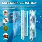 Aumzong Swimming DE Pool Filter Grids Compatible with Hayward Pro-Grid DE4820,Micro Clear DE4800 and DE480S,for Penair FNS Plus Grid Set 48 Sq.Ft. (24 inch Height)