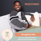 MOYOAMA Post Shoulder Surgery Pillow with Pocket- Rotator Cuff Pillows for Sleeping, After Shoulder Surgery Must Haves, Rotator Cuff Sleeping Pillow, Rotator Cuff Surgery Recovery Accessories
