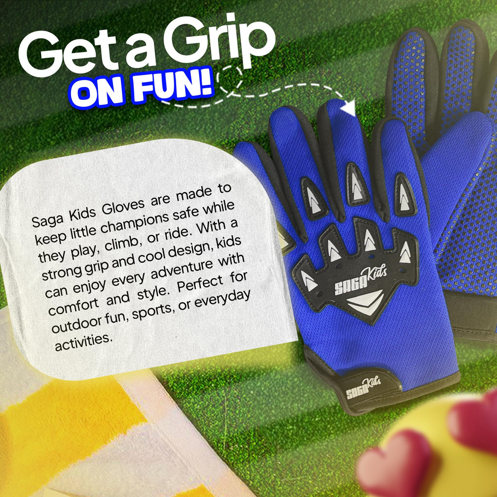 Youth Motocross Gloves – Pro-Grade Protection for Dirt Bike & BMX Riders | High-Performance Gear for Boys & Girls | Built for Future Champions