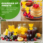 Qualirey 200 Pcs Fruit Fly Traps Fungus Gnat Killer Bug Mosquito Trap Fruit Fly Killer Double Side Sticky Traps Plant Trap Insect Catcher Killer for Indoor Outdoor House Kitchen (Yellow,Exquisite)