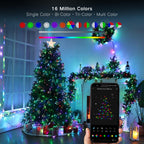 Brizled RGB Christmas Lights, 164ft 498 LED Smart String Lights App Controlled, Dimmable Color Changing Christmas Lights, Xmas Tree Lights Work with Alexa & Google Home
