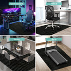 Vicwe Office Chair Mat for Hard Floor, 48"x36" Anti-Slip PVC Computer Chair Mat for Gaming, Easy Glide for Chairs, Multi-Purpose Floor Protector Desk Chair Mat for Home Office