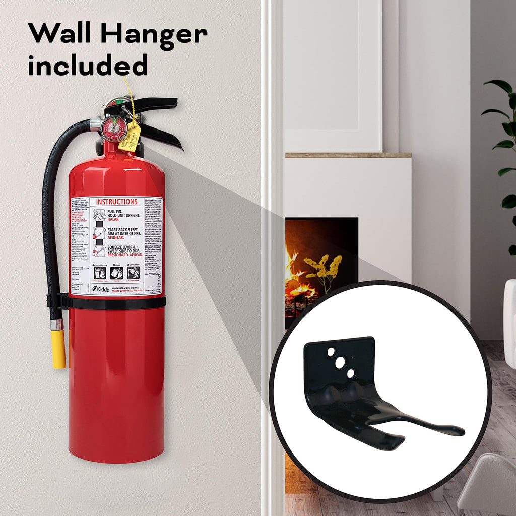 Kidde Fire Extinguisher for Commercial Use, 3-A:40-B:C, 17 Lbs., Refillable & Reusable, Hose & Wall Mount (Included)