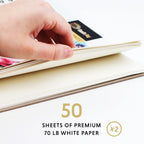 DOODLE HOG 2PK Drawing Pads - 9"x12" White, Perforated, 70lb / 114gsm Sketch Pad - Includes 50 Sheets/Pad; 100 Sheets Total, Ideal for a Variety of Dry Media - Drawing Paper for Artists, Students & Kids