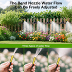 MIXC 200Ft 1/4" Drip Irrigation System,2026-Upgrade Garden Irrigation Kit with 32pcs Adjustable Copper Nozzles, Atomizing Watering System for Outdoor Plants,Raised Bed,Yard,Potted Plant,Lawn