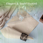 Ibambo 250 Pack 100% Bamboo Everyday Napkins - 2-Ply FSC Certified Lunch & Dinner Napkins | Bamboo Napkins for Home or Commercial Use - 6.5x6.5 Inch Folded Disposable Napkins | Compostable Napkins