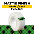 Scotch Magic Tape, Invisible, Back to School Supplies and College Essentials for Students and Teachers, 12 Tape Rolls, 3/4 x 1000 Inches