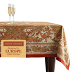 Maison d' Hermine 100% Cotton Table Cover - 70"x140" Rectangle Decorative Tablecloth - Washable Tablecloths for Dining, Home & Party - for Thanksgiving & Christmas - Kashmir Paisley Collection